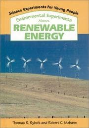 Tapa de Environmental experiments about renewable energy