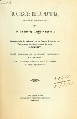 Tapa de "D. Quixote de la Mancha"