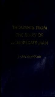 Tapa de Thoughts from the diary of a desperate man
