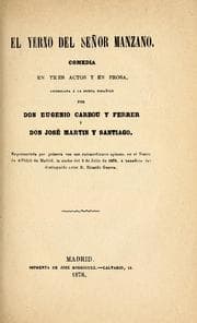 Tapa de El yerno del señor Manzano