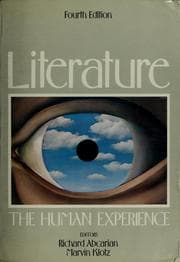 Tapa de Literature, the human experience. Fourth edition