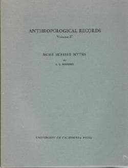 Tapa de More Mohave myths.