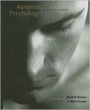 Tapa de Abnormal psychology