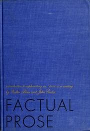 Tapa de Factual prose