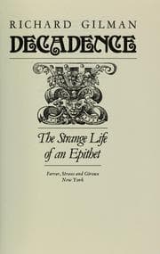 Tapa de Decadence the Strange Life of an Epithet