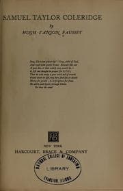 Tapa de Samuel Taylor Coleridge
