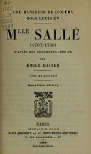 Tapa de Mlle Sallé (1707-1756)