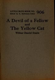 Tapa de A devil of a fellow; and, The yellow cat