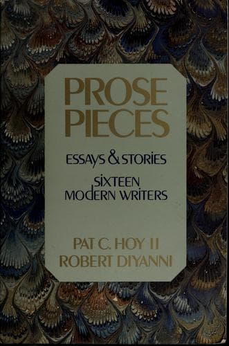 Tapa de Prose pieces