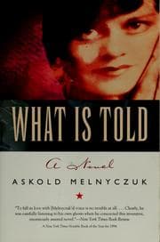Tapa de What is told