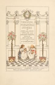 Tapa de The "Original poems" and others
