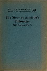 Tapa de The story of Aristotle's philosophy