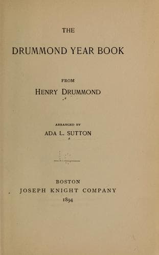 Tapa de The Drummond year book