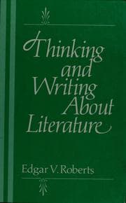 Tapa de Thinking and Writing About Literature