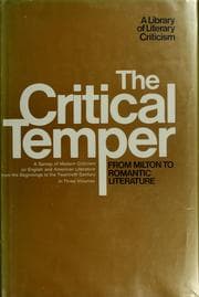 Tapa de The critical temper