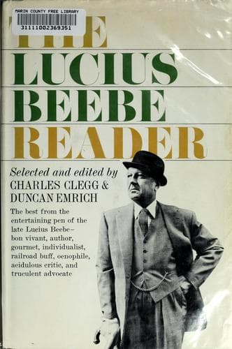 Tapa de The Lucius Beebe reader