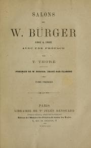Tapa de Salons de W. Bürger, 1861 à 1868