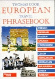 Tapa de Thomas Cook European travel phrasebook