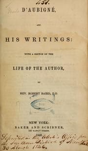 Tapa de D'Aubigné and his writings