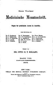 Tapa de New Yorker medicinische Monatsschrift