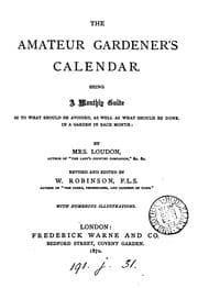Tapa de The amateur gardener's calendar