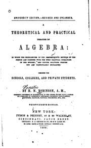 Tapa de A Theoretical and Practical Treatise on Algebra: In which the Excellencies ..