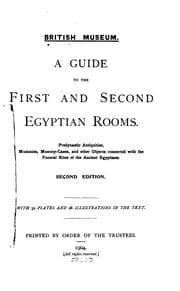 Tapa de A Guide to the First and Second Egyptian Rooms: Predynastic Antiquities ..
