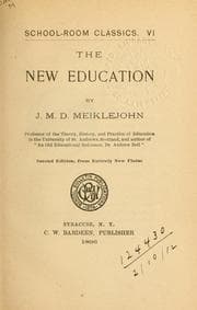 Tapa de The new education