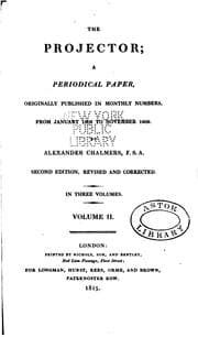 Tapa de The Projector: A Periodical Paper