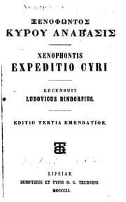 Tapa de Xenophontis Expeditio Cyri, Recensuit Ludovicus Dindorfius
