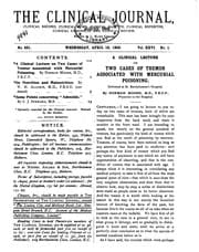 Tapa de The Clinical Journal