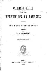 Tapa de Ciceros Rede über das Imperium des Cn. Pompeius