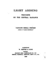 Tapa de Light Arising: Thoughts on the Central Radiance