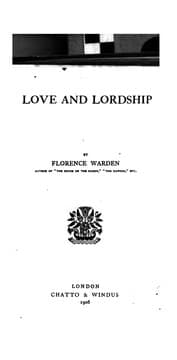 Tapa de Love and Lordship