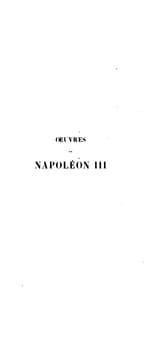 Tapa de Œuvres de Napoléon III