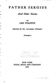 Tapa de Father Sergius and other stories