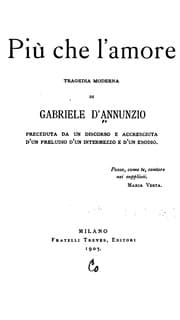 Tapa de Più che l'amore: tragedia moderna