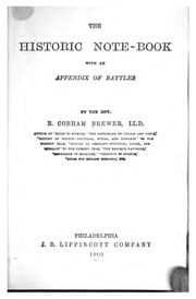 Tapa de The Historic Note-book: With an Appendix of Battles