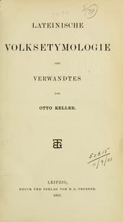 Tapa de Lateinische Volksetymologie und Verwandtes