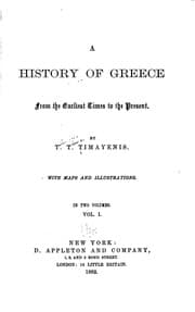 Tapa de A History of Greece from the Earliest Times to the Present