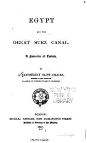 Tapa de Egypt and the great Suez canal
