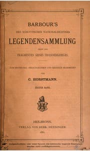 Tapa de Barbour's des schottischen Nationaldichters Legendensammlung