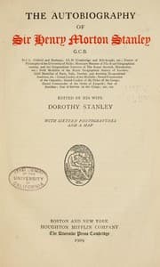 Tapa de The autobiography of Sir Henry Morton Stanley