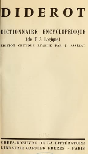 Tapa de Dictionnaire encyclopédique
