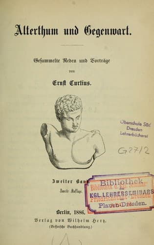 Tapa de Alterthum und Gegenwart