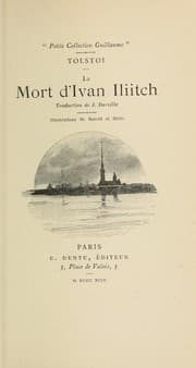 Tapa de La mort d'Ivan Iliitch