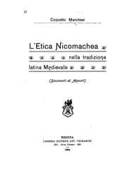 Tapa de L'Etica nicomachea nella tradizione latina medievale: (Documenti ed appunti)