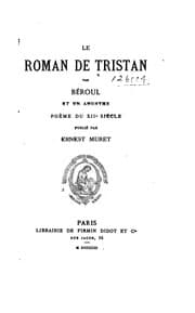 Tapa de Le roman de Tristan par Béroul et un anonyme poème du XIIe siècle