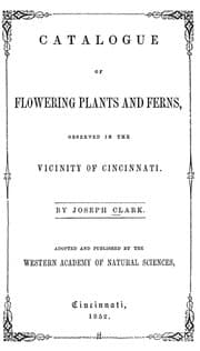 Tapa de Catalogue of flowering plants and ferns