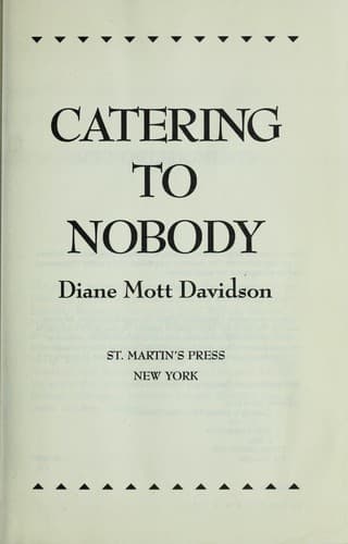 Tapa de Catering to nobody